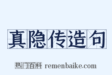 真隐传造句是什么意思的图片